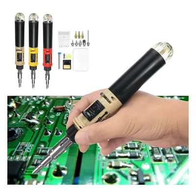 (N-105-GY9) AC 220V Portable in Butane Gas Soldering Iron Set Welding Pen Kit Tools