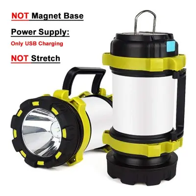 (Standard Version) Portable Rechargeable Camping Lantern Flashlight Modes Two Way Hook of Hangin