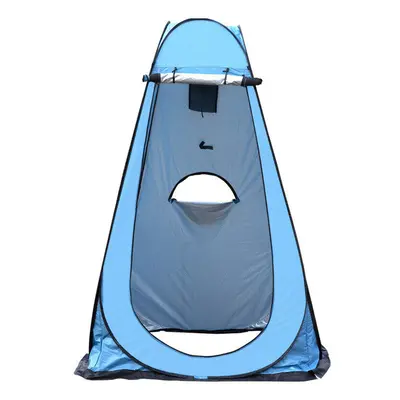 (Blue) Single Automatic Tent Camping Anti-UV Sunshade Beach Toilet Tent With Storage Bag