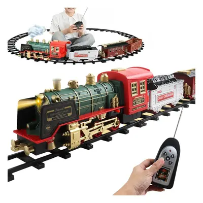 Electric Steam Train Set With Sound And Light Christmas Toys Birthday