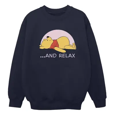 (L, Navy Blue) Disney Womens/Ladies Winnie The Pooh Relax Sweatshirt