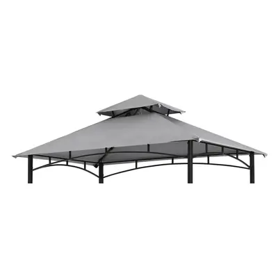 COOSHADE Grill Gazebo Replacement Canopy Roof Outdoor Double Tiered Barbecue Gazebo Top Cover Fi