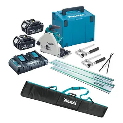 Makita DSP600PTJ 36v Twin 18v Brushless Plunge Cut Circular Saw Full Kit