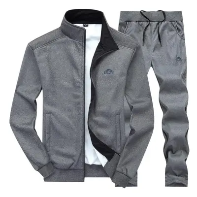 (dark grey, XXXXL) Mens Clothing Pieces Sets Slim Tracksuit Hoodies Men Sets Fashion Autumn Spri