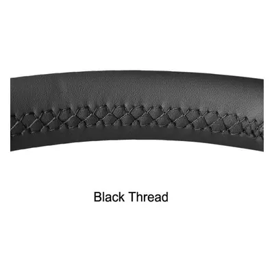 (black) Black Faux Leather Car Steering Wheel Cover For Mercedes Benz C-class W202 Cl-class C140