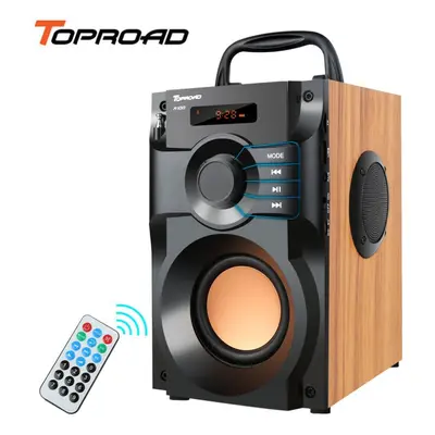 (yellow) Toproad Wireless Bluetooth Speaker 10w Portable Stereo Subwoofer Bass Speakers Party Ho