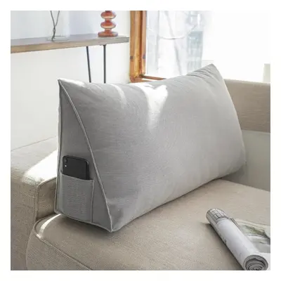 (grey, 70*35*20cm) Large Backrest Living Room Bedside Rectangular Backrest Cushion Queen Pillow 