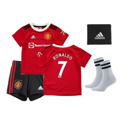 (as the picture, Ya?) Manchester United Cristiano Ronaldo 2022/23 Season Red Kids Jersey Set Of