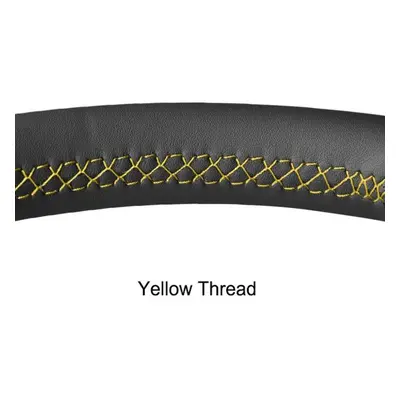 (yellow) Black Faux Leather Car Steering Wheel Cover For Mercedes Benz C-class W202 Cl-class C14