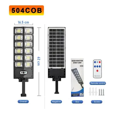 (504COB SOLAR) 10000watts Super Bright Outdoor Solar Lamp Waterproof Ultra Wide Lighting Street 