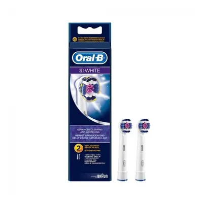 Braun Oral-B 3D White Replacement Brush Heads Dental Care Brighten Your Smile 2's