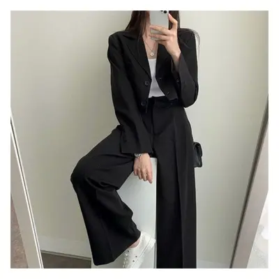 (black, L) Look Stylish And Confident In This Fashionable And Petite-friendly Suit