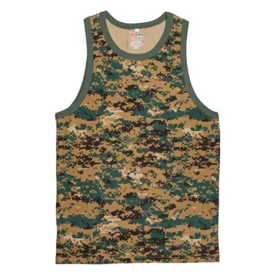 Mens Tank Top Digital Woodland 3XL