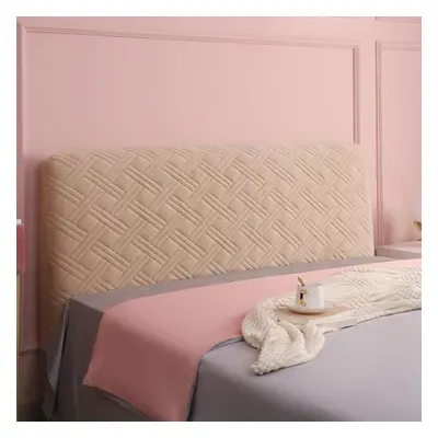 (champagne, W150 x H70cm) Nordic Grid Bed Headboard Cover All Inclusive Bedside Bed Head Cover W