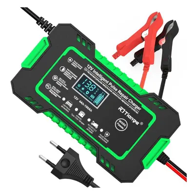 (green) Car Jump Starter Power Bank 12v Portable Car Battery Booster Charger Starting Device Pet