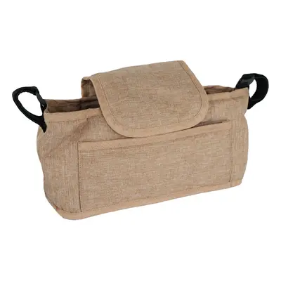 (Woven Beige ) Pet Stroller Caddy Bags