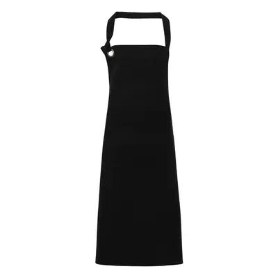 (One Size, Black) Premier Unisex Calibre Heavy Cotton Canvas Bib Apron (Pack of 2)