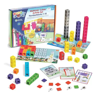 Learning Resources LSP0949-UK MathLink Cubes Numberblocks Activity Set, Early Years Maths Learni