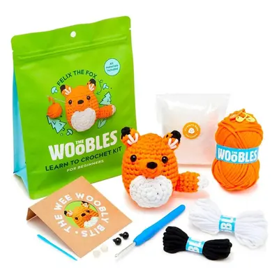 (Fox) Beginner Crochet Kit With Crochet Hooks Yarn Set Diy Crochet Stuffed Animal Kits