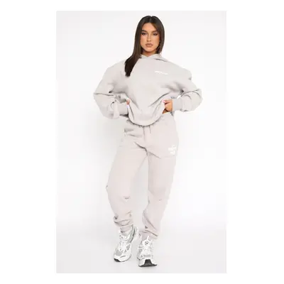 (beige , M) Women's Long Sleeve Hoodie Sweatshirt and Sweatpants Set Stylish Two-Piece Tracksuit