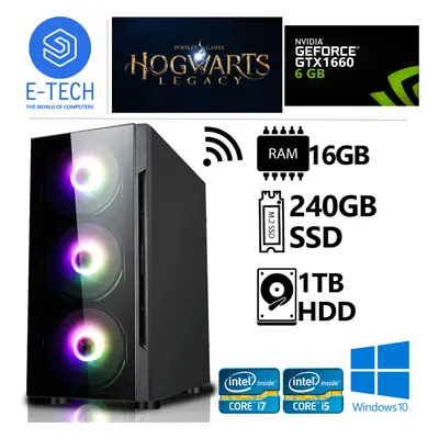 (Intel i7) Core i7 Gaming PC 16GB 240GB SDD 1TB HDD RTX