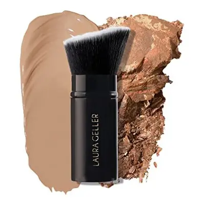 LAURA GELLER NEW YORK Retractable Black Kabuki Brush for Liquid, Cream and Powder Face Makeup Wi