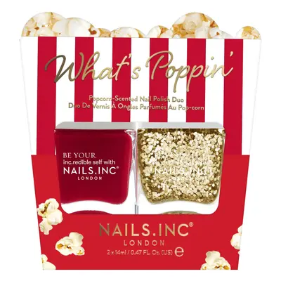 Nails.INC What's Poppin' Popcorn Scented Nail Polish Duo