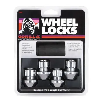 Gorilla Automotive 96641DX Chrome Factory Style Wheel Lock Set 14mm x 1.50 Thread Size 4-Pack