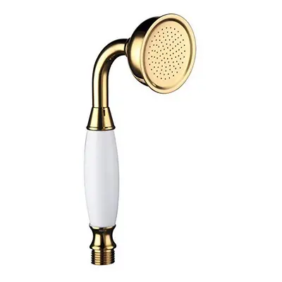 Skybath Brass Shower Head Traditional Victorian Style Handheld Shower Sprayer Gold Finish