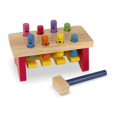 Melissa & Doug Deluxe Pounding Bench Wooden Toy With Mallet