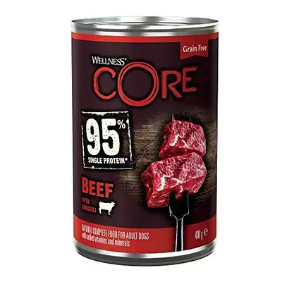 Wellness CORE Percent, Dog Food Wet Grain Free, Beef with Broccoli- x g Cans