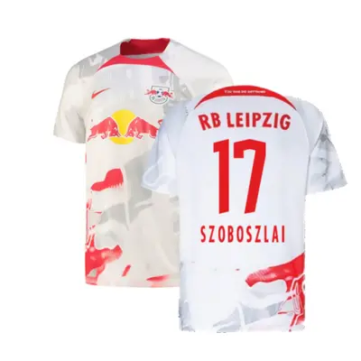 (XL) Red Bull Leipzig Home Shirt (White) (SZOBOSZLAI 17)