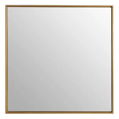 Premier Housewares Ando Large Square Gold Finish Wall Mirror