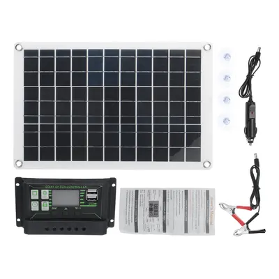 (70A) 50W Solar Panel Kit MPPT Solar Charge Cotroller 12V Battery Charger 10-100A LCD Controller