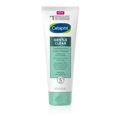 Cetaphil Gentle Clear Clarifying Acne Cream Cleanser with 2% Salicylic Acid, Skin Care for Sensi