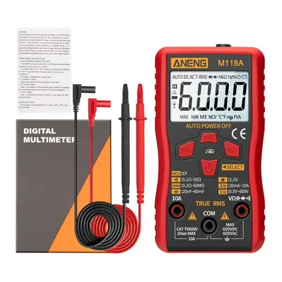 Digital Mini Multimeter Tester Auto Multimeter True Rms Transistor Meter with NCV Data Hold Coun