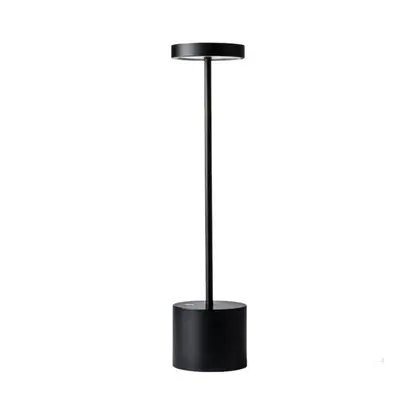 (Black) LED Desk Lamps Aluminum Alloy RechargeableTouch Dimming Table Lamps For Bar Living Room 