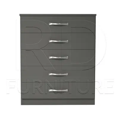 Ready assembled Classic Drawer Chest Grey