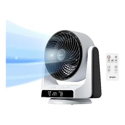 Desk Fan - Ultra Quiet Air Cooling & Circulator Table Fan - Small Cooling Fan with Speeds and Di