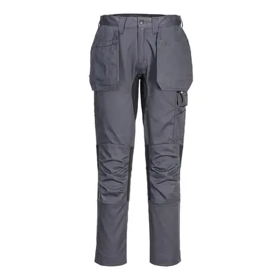 (28R, Metal Grey) Portwest Mens WX2 Stretch Holster Pocket Trousers