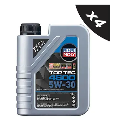 Liqui Moly 5w30 Synthetic Engine Oil Top Tec 4x1L