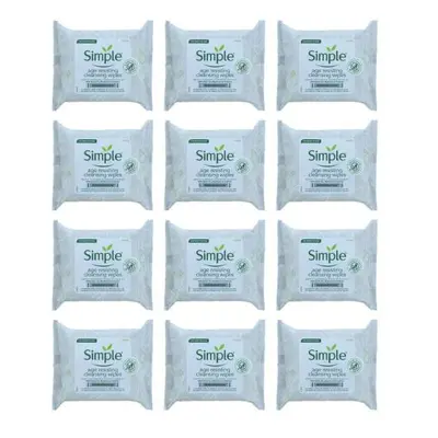 Simple Regeneration Age Resisting Cleansing Wipes Pieces - Pack of