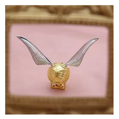 (The Third Gold) HarryPotter Golden Snitch Ring Box Wings Rotatable