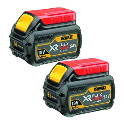 Dewalt DCB546 18v / 54v XR Flexvolt 6.0ah Battery DCB546-XJ - Twin Pack