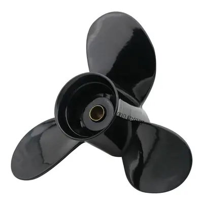 (black, China) Propeller For Tohatsu Mercury 8hp 9.9hp Outboard Propeller 8.9*9.5 Boat Motor Alu