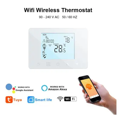 Wifi Smart Thermostat Wall-hung Gas Boiler Water Electric Underfloor Heating Temperature Control