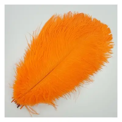 (orange, 45-50cm 18-20inch) 10pcs /lot New Colored Ostrich Feathers For Crafts White Black Feath