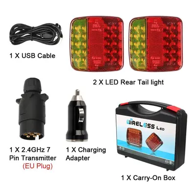 (12-24V) 12v/24v Magnetic Trailer Rear Taillight Signal Warning Brake Lamp For Caravan Rv Camper