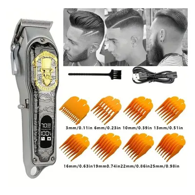 (as the picture, LJP9) Dragon Pattern Electric Hair Clipper - Professional Salon Grade Clipper F