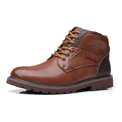 (brown, 46) Men Boots Autumn Winter Fashion Shoes Men&apos;s Boots Men Casual Boots Luxury Men S